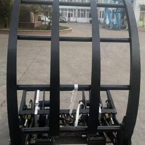Hinged broke handler with forks